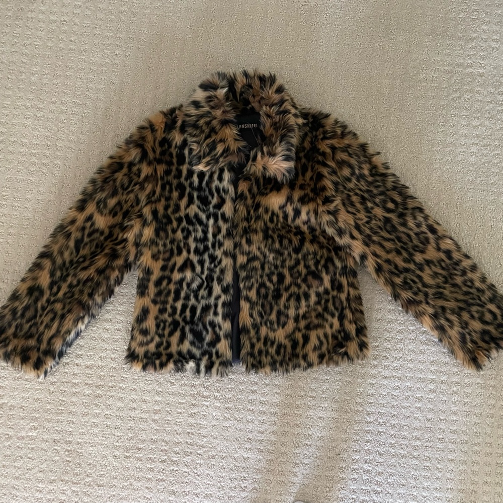 Lanshifei cheetah fur jacket